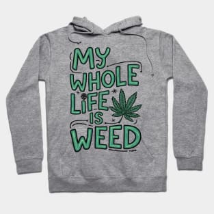 My Whole life is weed | T Shirt Design Hoodie